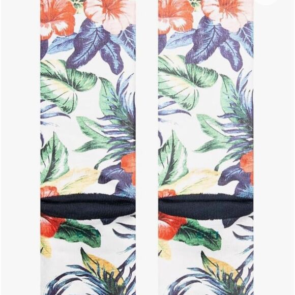 STANCE UNISEX NWT CREW HEIGHT CASUAL MAI KAI TROPICAL LARGE SOCKS - Picture 3 of 4